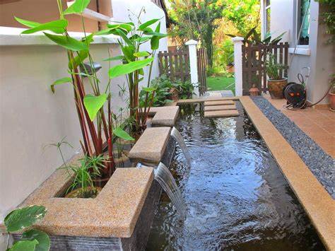 6 Desain Kolam Ikan Depan Rumah Yang Minimalis Modern Dan Kekinian ...